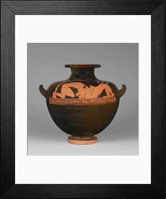 Framed Print : Attic Red-Figure Kalpis, about 470 BC. Creator: Aegisthus Painter Framed Print : Attic Red-Figure Kalpis, about 470 BC. Creator: Aegisthus Painter