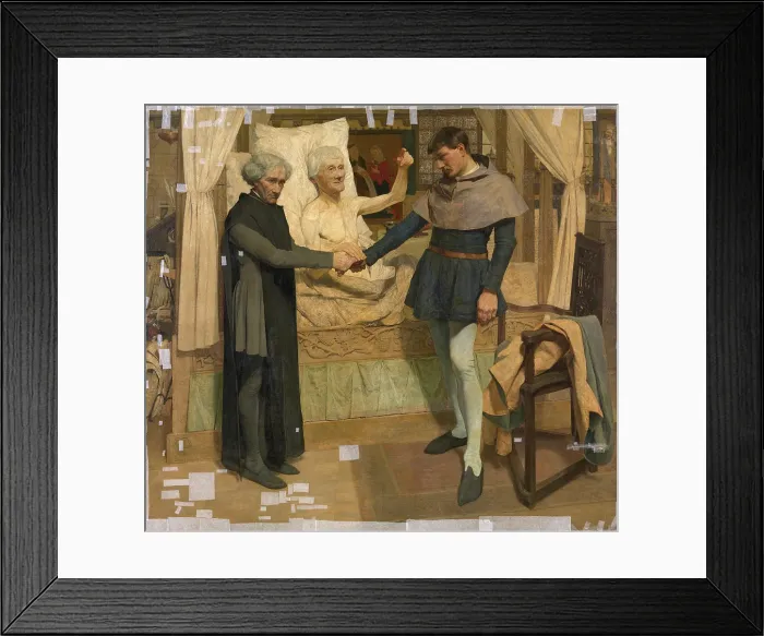 Framed Print : Jacob van Maerlant Predicting Jan Breydel & Pieter de Coninck the Liberation of Flanders on...1879 Creator: Jan Van Beers Framed Print : Jacob van Maerlant Predicting Jan Breydel & Pieter de Coninck the Liberation of Flanders on...1879 Creator: Jan Van Beers