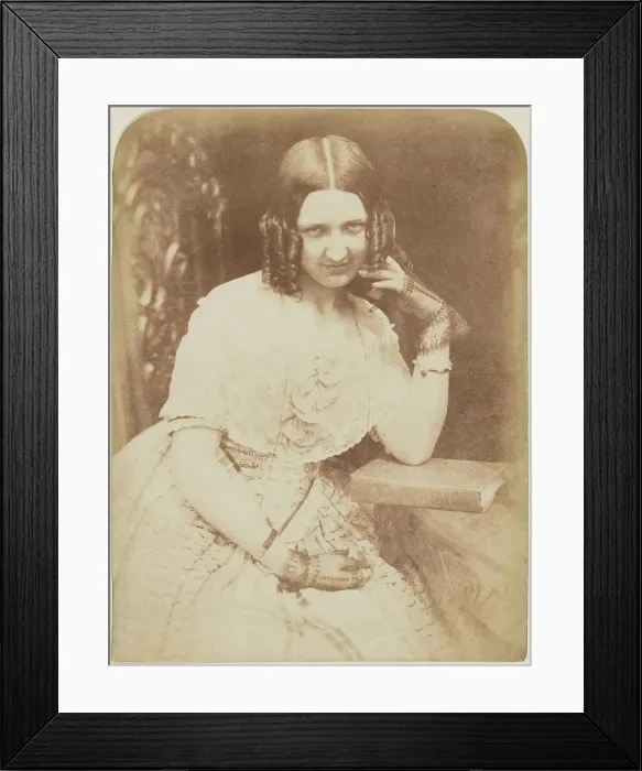 Framed Print : Miss Binney, 1843-1848. Creator: Hill & Adamson Framed Print : Miss Binney, 1843-1848. Creator: Hill & Adamson