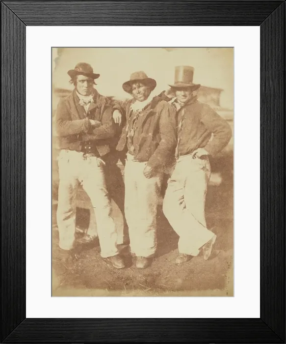Framed Print : Alexander Rutherford, William Ramsay and John Liston, 1843-1848. Creator: Hill & Adamson
