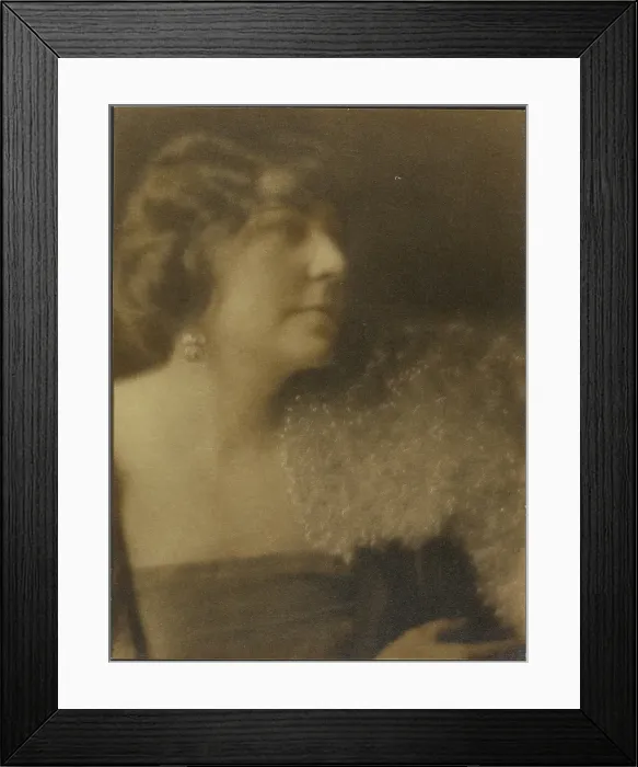 Framed Print : Portrait of a Woman with Flowers, 1907-1943. Creator: Louis Fleckenstein Framed Print : Portrait of a Woman with Flowers, 1907-1943. Creator: Louis Fleckenstein