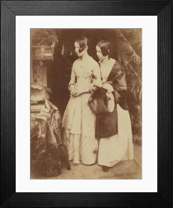 Framed Print : Miss Ellen and Miss Agnes Milne, 1843-1848. Creator: Hill & Adamson Framed Print : Miss Ellen and Miss Agnes Milne, 1843-1848. Creator: Hill & Adamson