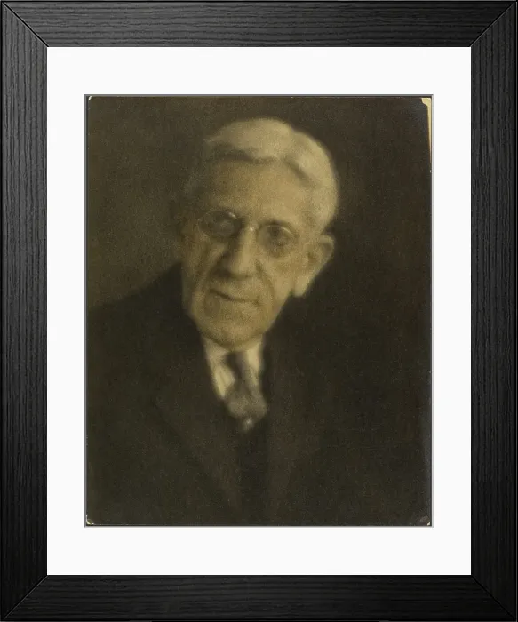 Framed Print : Portrait of a Man with Glasses, 1907-1943. Creator: Louis Fleckenstein Framed Print : Portrait of a Man with Glasses, 1907-1943. Creator: Louis Fleckenstein