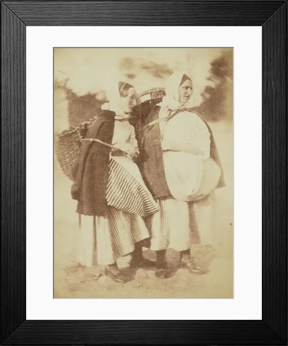 Framed Print : Fisher Lassies, 1843-1848. Creator: Hill & Adamson Framed Print : Fisher Lassies, 1843-1848. Creator: Hill & Adamson
