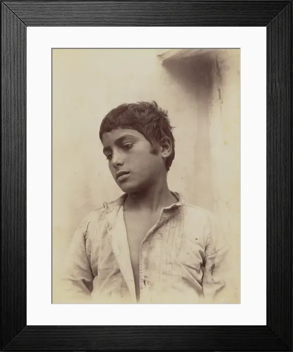 Framed Print : Peppino, about 1906. Creator: Count Wilhelm von Gloeden Framed Print : Peppino, about 1906. Creator: Count Wilhelm von Gloeden