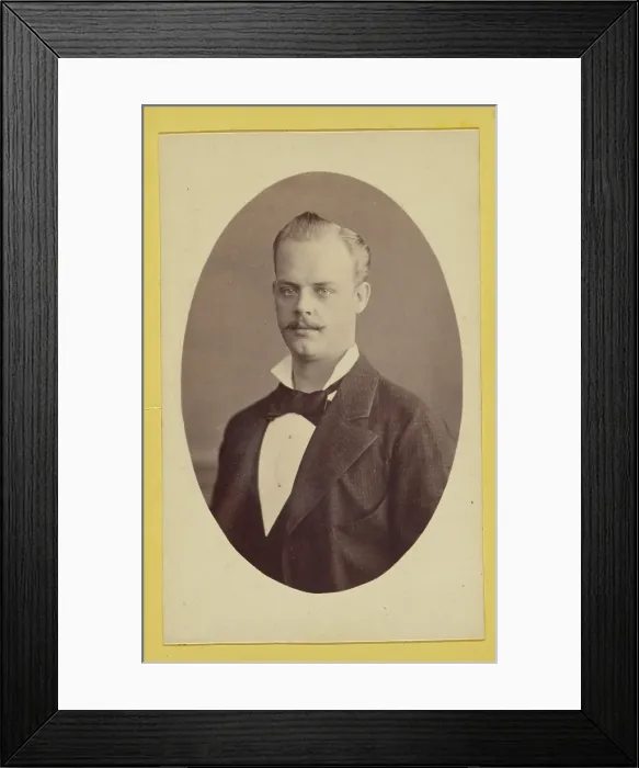 Framed Print : Portrait of W. Sturcke junior(?), about 1870. Creator: P.J. Sciandra Framed Print : Portrait of W. Sturcke junior(?), about 1870. Creator: P.J. Sciandra