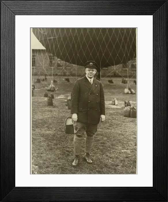 Framed Print : Portrait of a Balloonist, about 1926. Creator: Robert Petschow Framed Print : Portrait of a Balloonist, about 1926. Creator: Robert Petschow