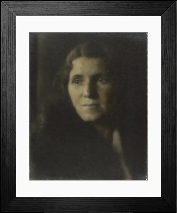 Framed Print : Portrait of a Woman in Shadow, 1924-1943. Creator: Louis Fleckenstein Framed Print : Portrait of a Woman in Shadow, 1924-1943. Creator: Louis Fleckenstein