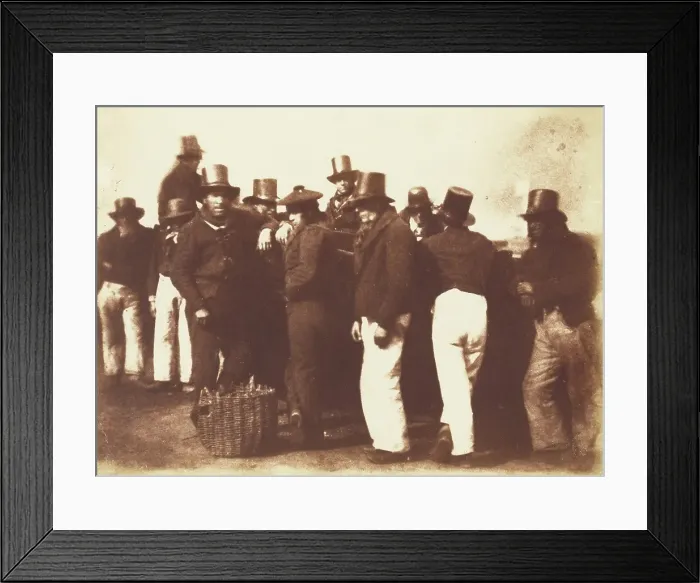 Framed Print : Newhaven Fishermen, 1845. Creator: Hill & Adamson Framed Print : Newhaven Fishermen, 1845. Creator: Hill & Adamson