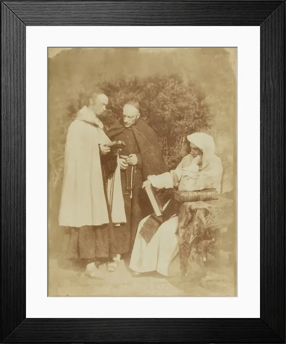 Framed Print : William Borthwick Johnstone, William Leighton Leith and David Scott, 1845. Creator: Hill & Adamson Framed Print : William Borthwick Johnstone, William Leighton Leith and David Scott, 1845. Creator: Hill & Adamson
