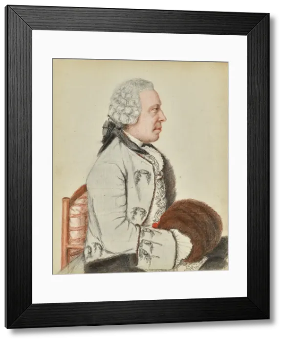Framed Print : Portrait of Charles Benjamin de Langes de Montmirail, Baron de Lubieres, about 1760. Creator: Jean-Etienne Liotard Framed Print : Portrait of Charles Benjamin de Langes de Montmirail, Baron de Lubieres, about 1760. Creator: Jean-Etienne Liotard