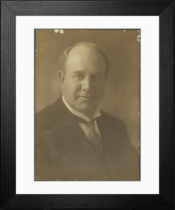 Framed Print : Portrait of Balding Man, 1907-1943. Creator: Louis Fleckenstein Framed Print : Portrait of Balding Man, 1907-1943. Creator: Louis Fleckenstein