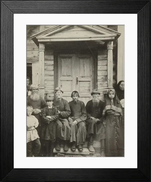 Framed Print : Types of Pomorian dissenters, of Karelia, about 1910. Creator: Maxim Dmitriev Framed Print : Types of Pomorian dissenters, of Karelia, about 1910. Creator: Maxim Dmitriev