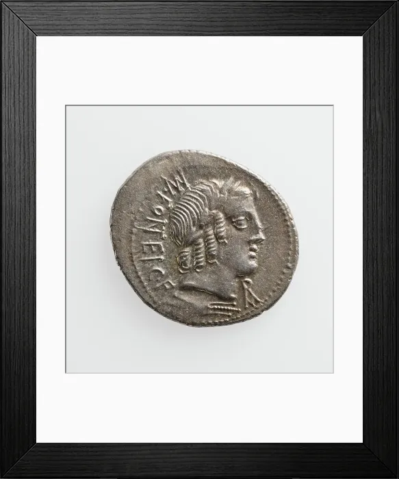 Framed Print : Denarius, 1st century B.C. Creator: Unknown Framed Print : Denarius, 1st century B.C. Creator: Unknown