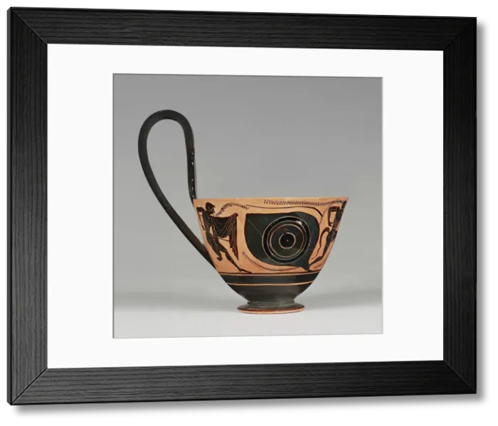 Framed Print : Attic Black-Figure Kyathos, about 510 BC. Creator: Group of Berlin 2095 Framed Print : Attic Black-Figure Kyathos, about 510 BC. Creator: Group of Berlin 2095