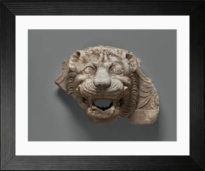 Framed Print : Lion's Head Waterspout, about 400 BC. Creator: Unknown Framed Print : Lion's Head Waterspout, about 400 BC. Creator: Unknown