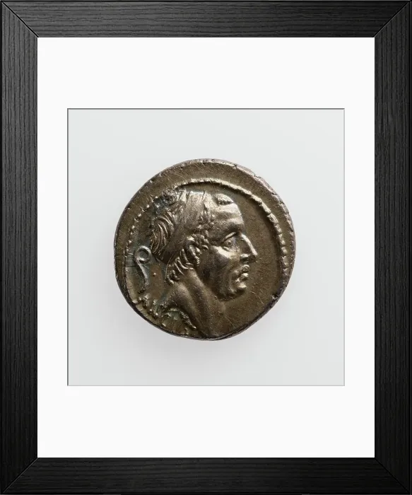 Framed Print : Denarius, 1st century B.C. Creator: Unknown Framed Print : Denarius, 1st century B.C. Creator: Unknown