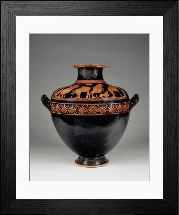 Framed Print : Attic Red-Figure Kalpis, 500-480 BC. Creator: Kleophrades Painter Framed Print : Attic Red-Figure Kalpis, 500-480 BC. Creator: Kleophrades Painter