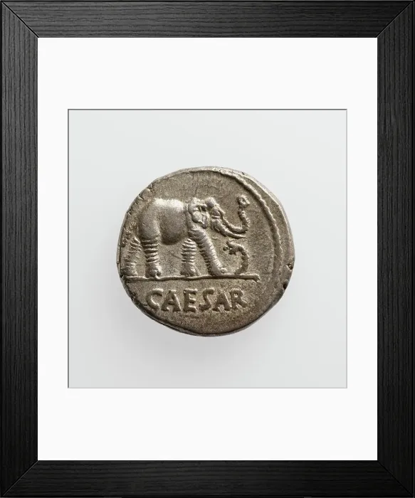 Framed Print : Denarius, 1st century B.C. Creator: Unknown Framed Print : Denarius, 1st century B.C. Creator: Unknown