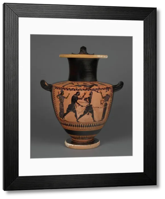Framed Print : Attic Black-Figure Hydria, 520-510 BC. Creator: Lykomedes Painter Framed Print : Attic Black-Figure Hydria, 520-510 BC. Creator: Lykomedes Painter
