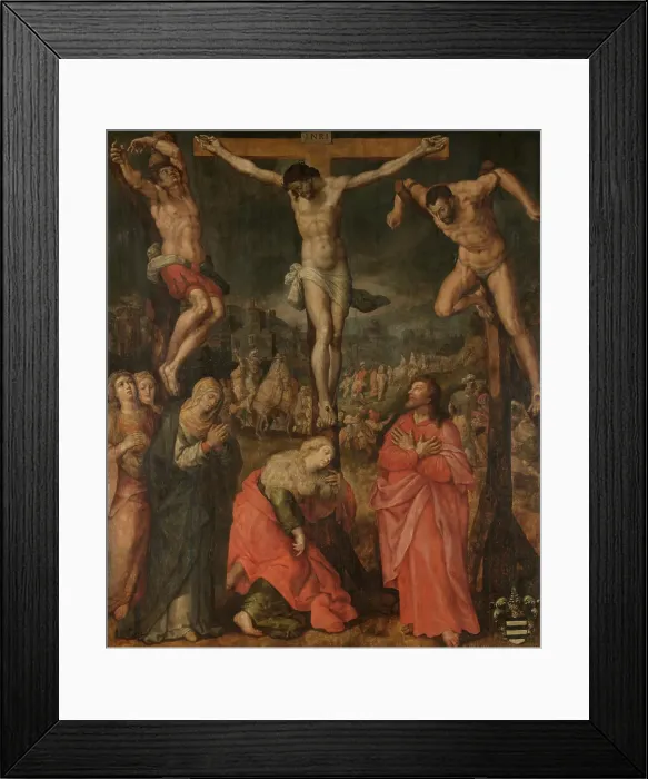 Framed Print : Calvary, 1597. Creator: Jan Snellinck Framed Print : Calvary, 1597. Creator: Jan Snellinck