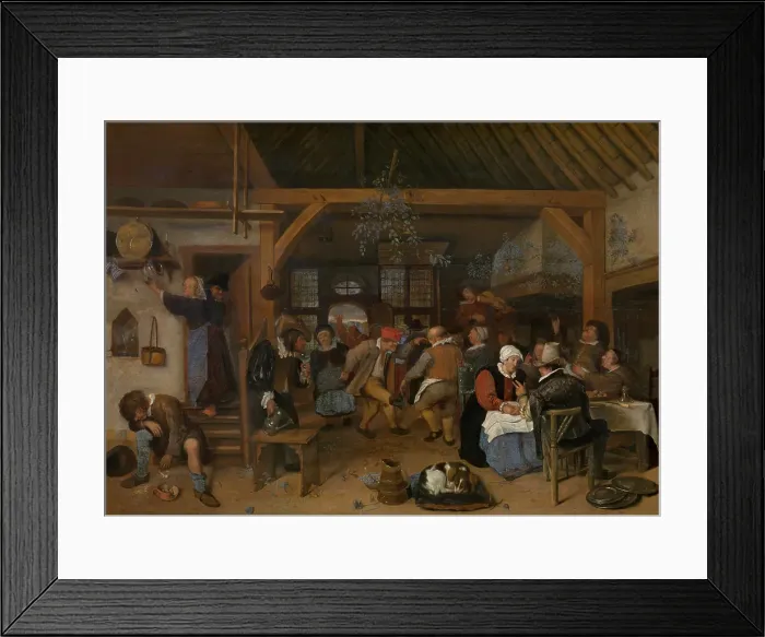 Framed Print : The Wedding Feast. Creator: Jan Steen Framed Print : The Wedding Feast. Creator: Jan Steen