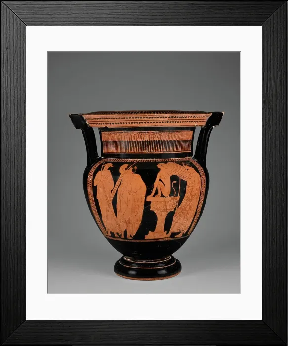 Framed Print : Attic Red-Figure Column Krater, about 460 BC. Creator: Painter of London E 489 Framed Print : Attic Red-Figure Column Krater, about 460 BC. Creator: Painter of London E 489
