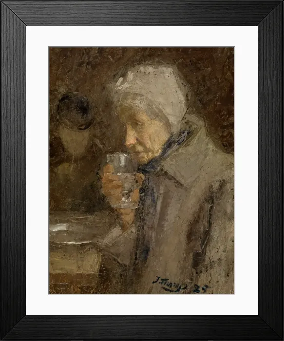 Framed Print : The Good Drink, 1885. Creator: Jan Toorop Framed Print : The Good Drink, 1885. Creator: Jan Toorop