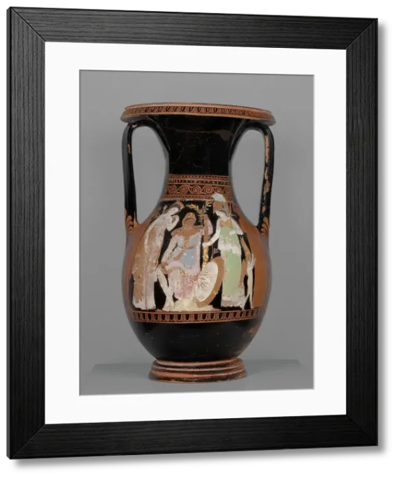 Framed Print : Attic Red-Figure Pelike, Kerch Style, about 360 BC. Creator: Painter of the Wedding Procession Framed Print : Attic Red-Figure Pelike, Kerch Style, about 360 BC. Creator: Painter of the Wedding Procession