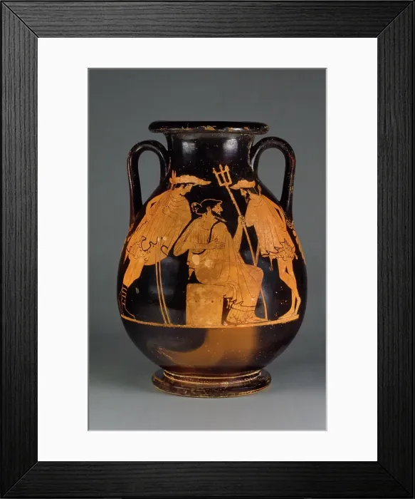 Framed Print : Attic Red-Figure Pelike, about 470 BC. Creator: Triptolemos Painter Framed Print : Attic Red-Figure Pelike, about 470 BC. Creator: Triptolemos Painter
