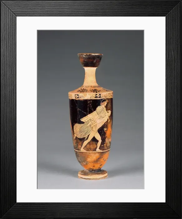 Framed Print : Attic Red-Figure Lekythos, 470-460 BC. Creator: Carlsruhe Painter Framed Print : Attic Red-Figure Lekythos, 470-460 BC. Creator: Carlsruhe Painter