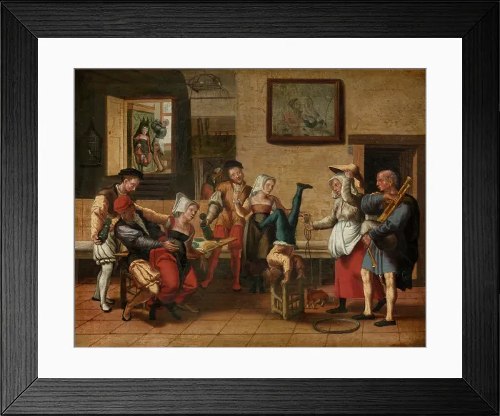 Framed Print : Tavern Scene. Creator: Jan van Amstel Framed Print : Tavern Scene. Creator: Jan van Amstel