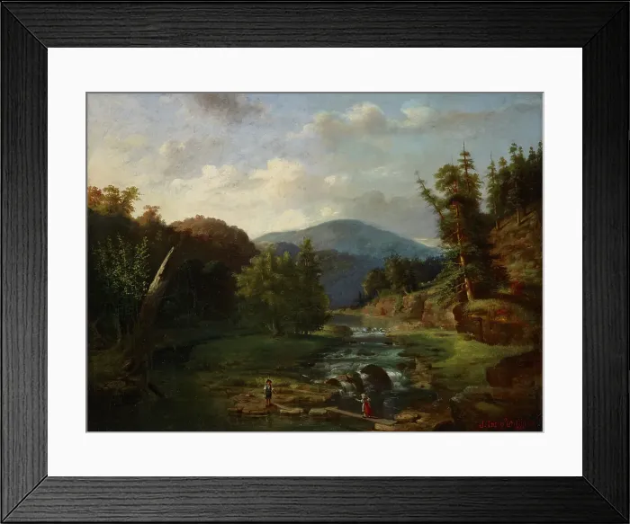 Framed Print : Landscape in Ohio, 1867. Creator: John Insco Williams Framed Print : Landscape in Ohio, 1867. Creator: John Insco Williams