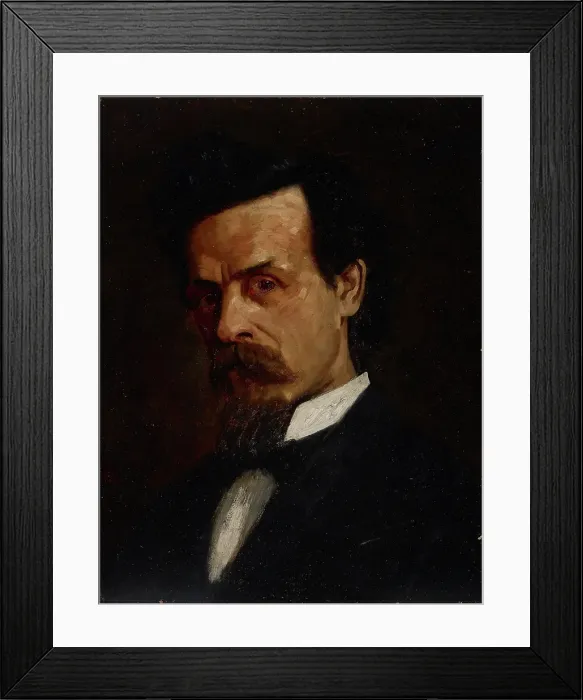 Framed Print : Portrait of Louis A. Kiefer, about 1877-1878. Creator: John Washington Love Framed Print : Portrait of Louis A. Kiefer, about 1877-1878. Creator: John Washington Love