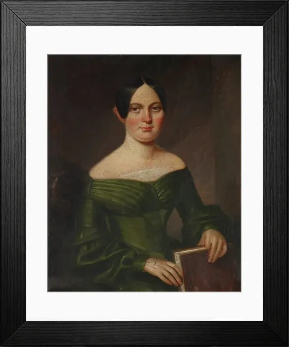 Framed Print : Portrait of Mrs. Benjamin Conklin, 1813-1873. Creator: John Insco Williams Framed Print : Portrait of Mrs. Benjamin Conklin, 1813-1873. Creator: John Insco Williams