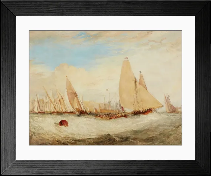 Framed Print : East Cowes Castle, the Seat of J. Nash, Esq. the Regatta Beating to Windward, 1828. Creator: JMW Turner Framed Print : East Cowes Castle, the Seat of J. Nash, Esq. the Regatta Beating to Windward, 1828. Creator: JMW Turner