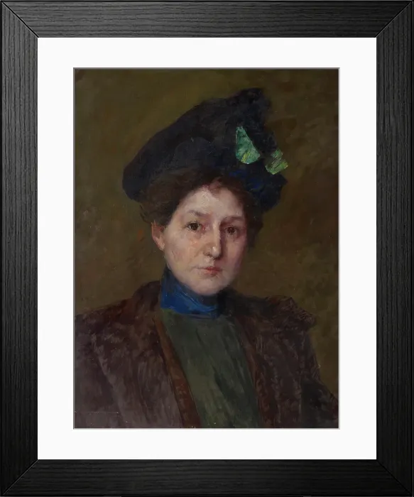 Framed Print : Portrait of Winifred Brady, c1875-1927. Creators: John Ottis Adams, Winifred Brady Framed Print : Portrait of Winifred Brady, c1875-1927. Creators: John Ottis Adams, Winifred Brady