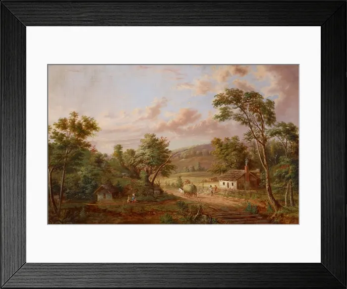 Framed Print : Landscape, date unknown, c1830-1892. Creator: Jacob Cox Framed Print : Landscape, date unknown, c1830-1892. Creator: Jacob Cox