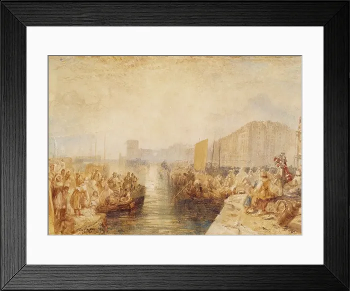 Framed Print : Le Havre: Sunset, about 1827. Creator: JMW Turner Framed Print : Le Havre: Sunset, about 1827. Creator: JMW Turner