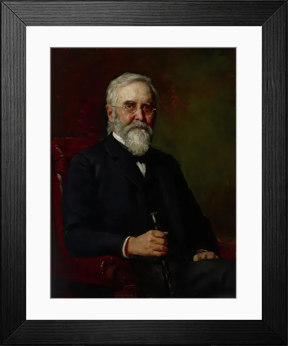 Framed Print : Portrait of a Man, 1889. Creator: Theodore Clement Steele Framed Print : Portrait of a Man, 1889. Creator: Theodore Clement Steele