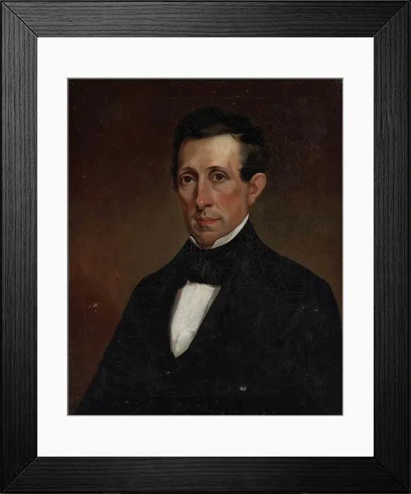 Framed Print : Portrait of Ezra R. Butler, about 1840. Creator: Unknown Framed Print : Portrait of Ezra R. Butler, about 1840. Creator: Unknown