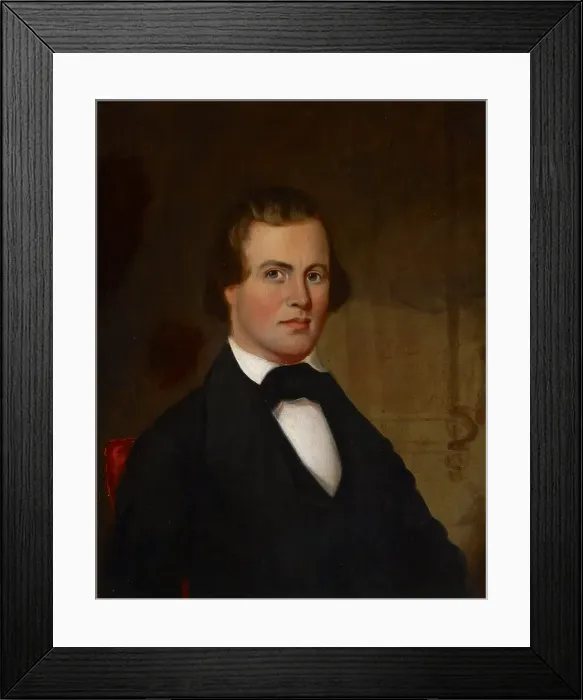Framed Print : Portrait of Joseph E. Pope, about 1845. Creator: Joseph Oriel Eaton Framed Print : Portrait of Joseph E. Pope, about 1845. Creator: Joseph Oriel Eaton