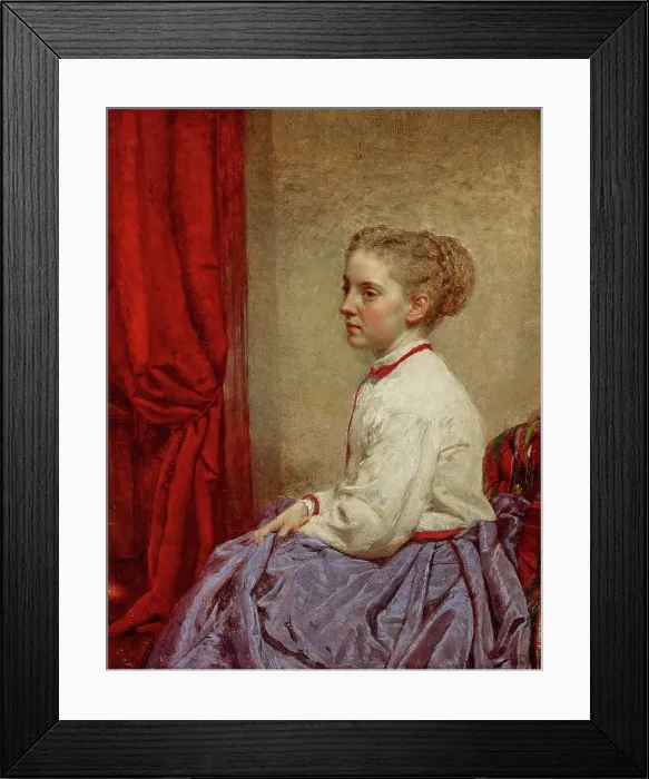 Framed Print : Portrait of Amelia G. Studley, date unknown. Creator: Joseph Oriel Eaton Framed Print : Portrait of Amelia G. Studley, date unknown. Creator: Joseph Oriel Eaton