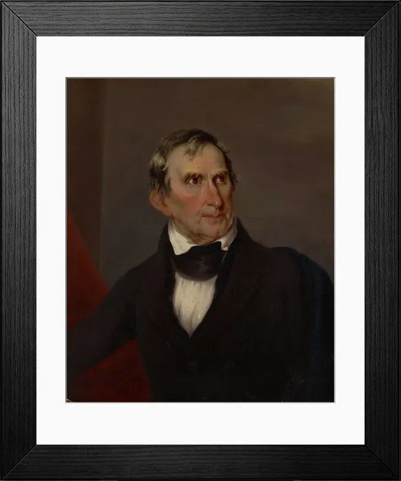 Framed Print : Portrait of William Henry Harrison, 1791-1872, c1850s. Creator: Unknown Framed Print : Portrait of William Henry Harrison, 1791-1872, c1850s. Creator: Unknown