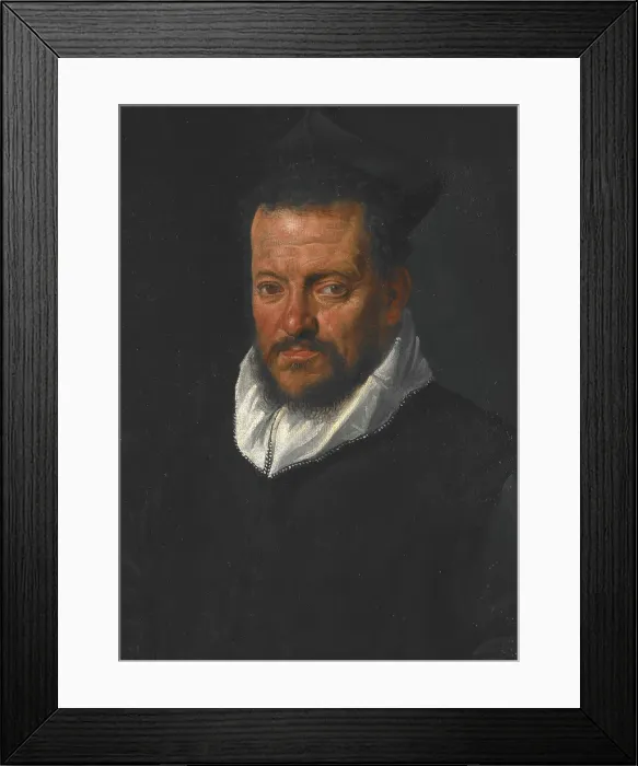 Framed Print : Portrait of a Priest, about 1600. Creator: Unknown Framed Print : Portrait of a Priest, about 1600. Creator: Unknown