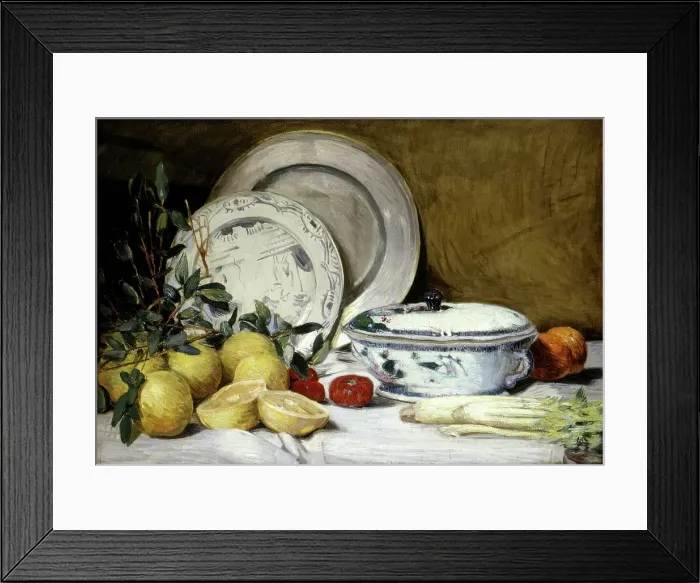 Framed Print : Still Life, 1902-1905. Creator: Julian Alden Weir Framed Print : Still Life, 1902-1905. Creator: Julian Alden Weir