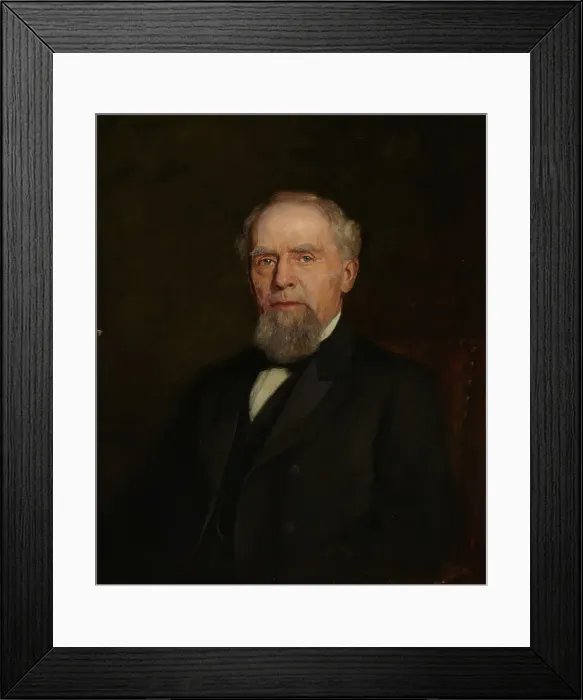 Framed Print : Portrait of William J. Holliday, 1903. Creator: Theodore Clement Steele Framed Print : Portrait of William J. Holliday, 1903. Creator: Theodore Clement Steele