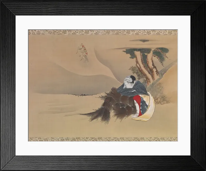 Framed Print : Dream of the Rush Gatherer, c1800-1849. Creator: Hokusai Framed Print : Dream of the Rush Gatherer, c1800-1849. Creator: Hokusai
