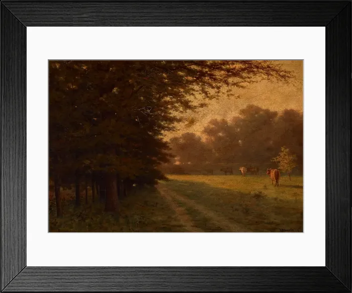 Framed Print : Indiana Landscape, 1894. Creator: Richard Gruelle Framed Print : Indiana Landscape, 1894. Creator: Richard Gruelle