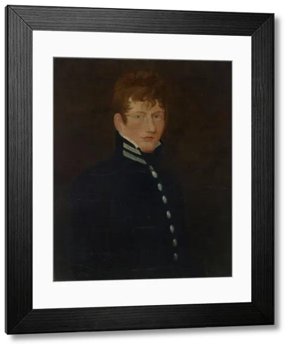 Framed Print : Self-Portrait, date unknown. Creator: Lewis Peckham Framed Print : Self-Portrait, date unknown. Creator: Lewis Peckham
